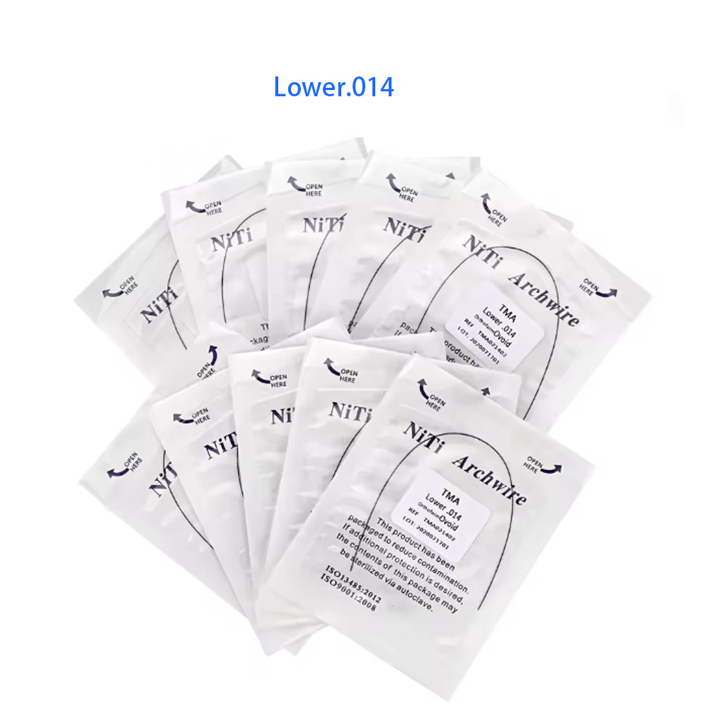 Dental Orthodontic TMA Beta Ti-Mo Alloy Round Arch Wires Ovoid