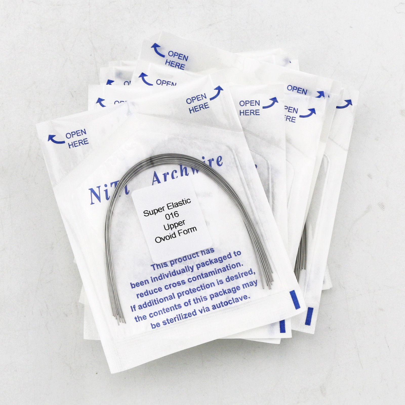 5 Pack Dental Orthodontic Niti Arch Wire Round Super Elastic Upper Lower 012-020