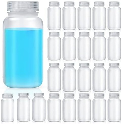 Tatuo 24 Pcs 8 oz 250 ml Polypropylene Reagent Bottle Plastic Sample Bottles …