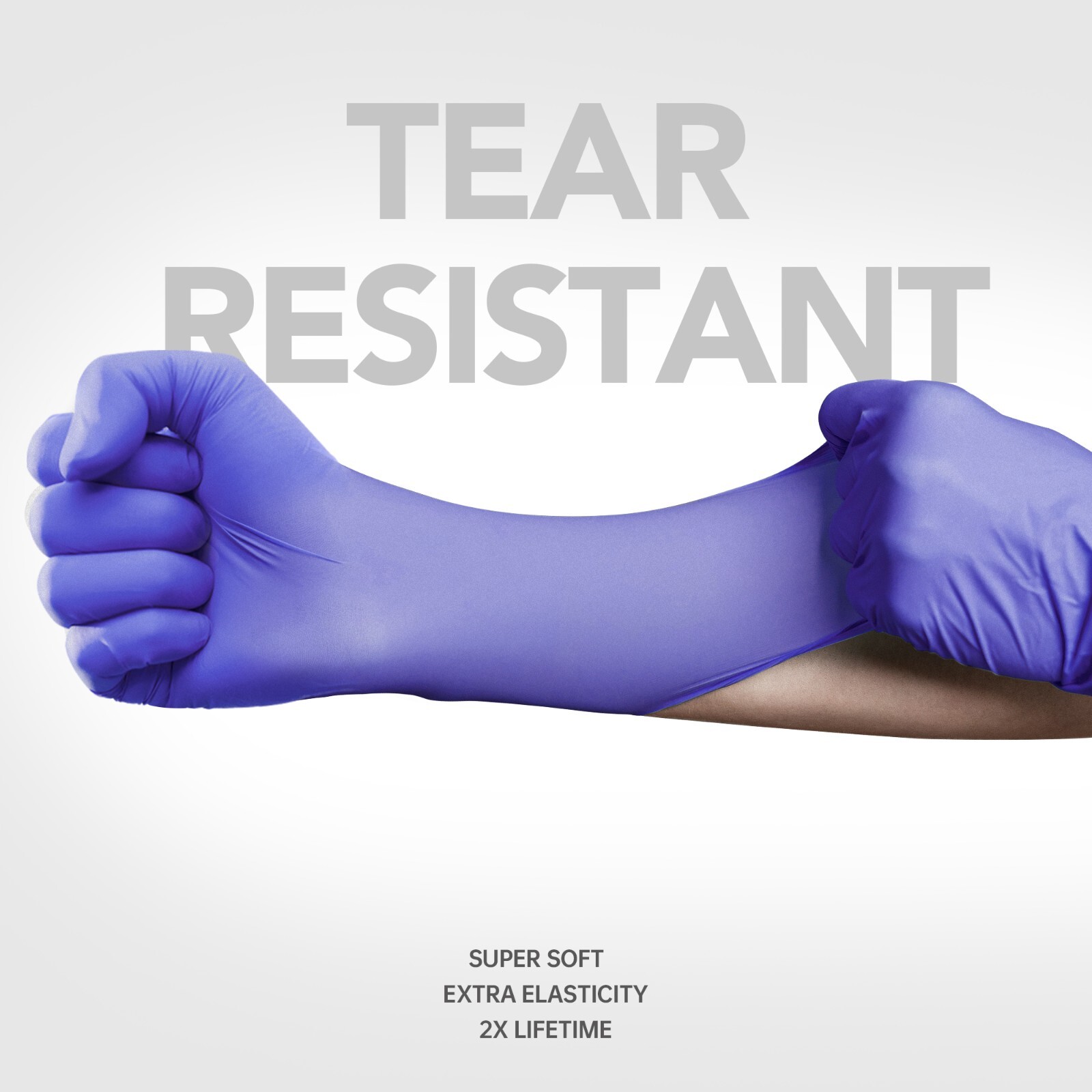 Disposable Nitrile Gloves 100 PCs 4.5mil Purple Powder-Free Food-Safe Exam Glove