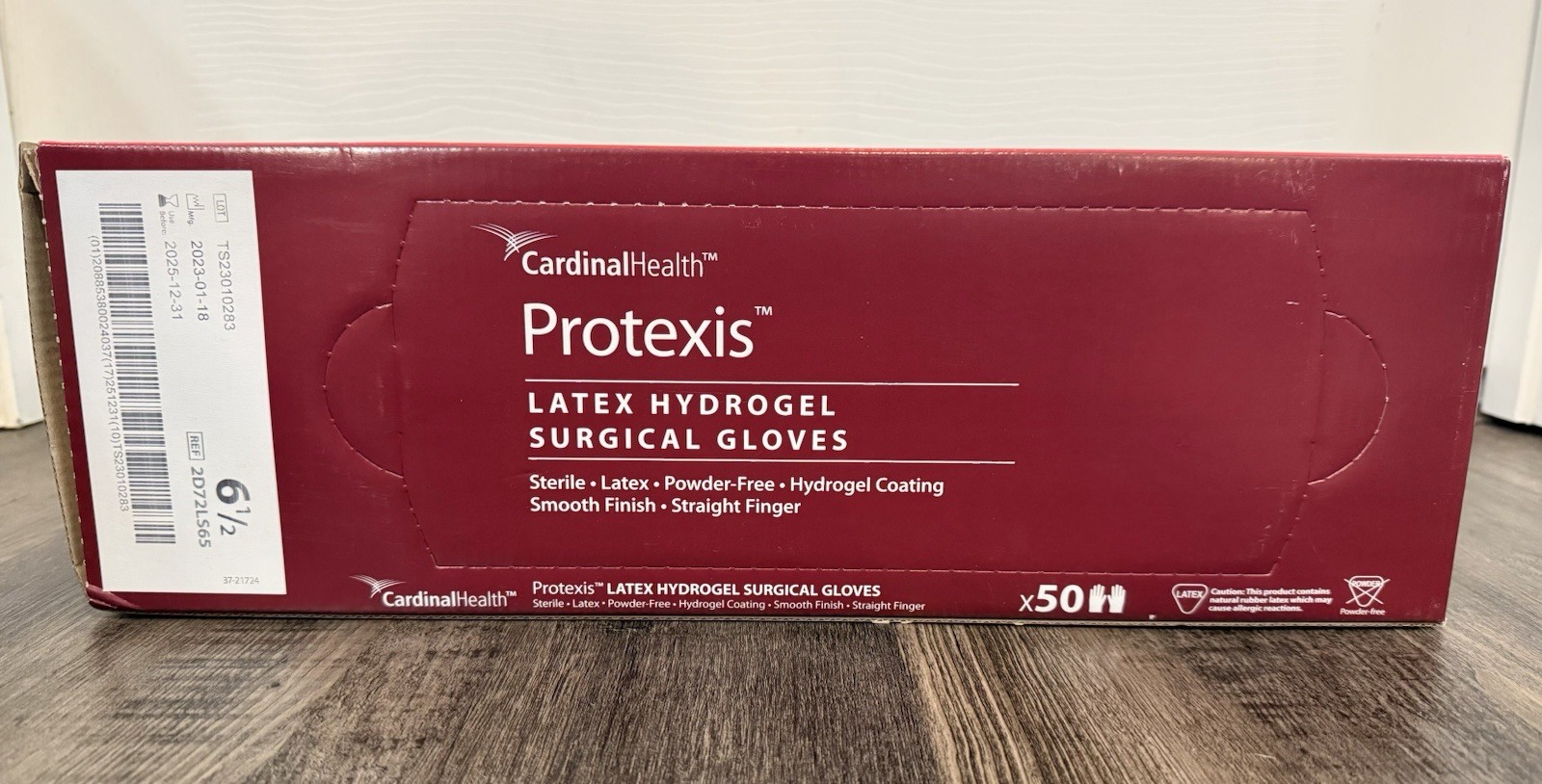Protexis Latex HYDROGEL Coating Surgical Gloves 1 Box Size: 6.5 See Date 12-25