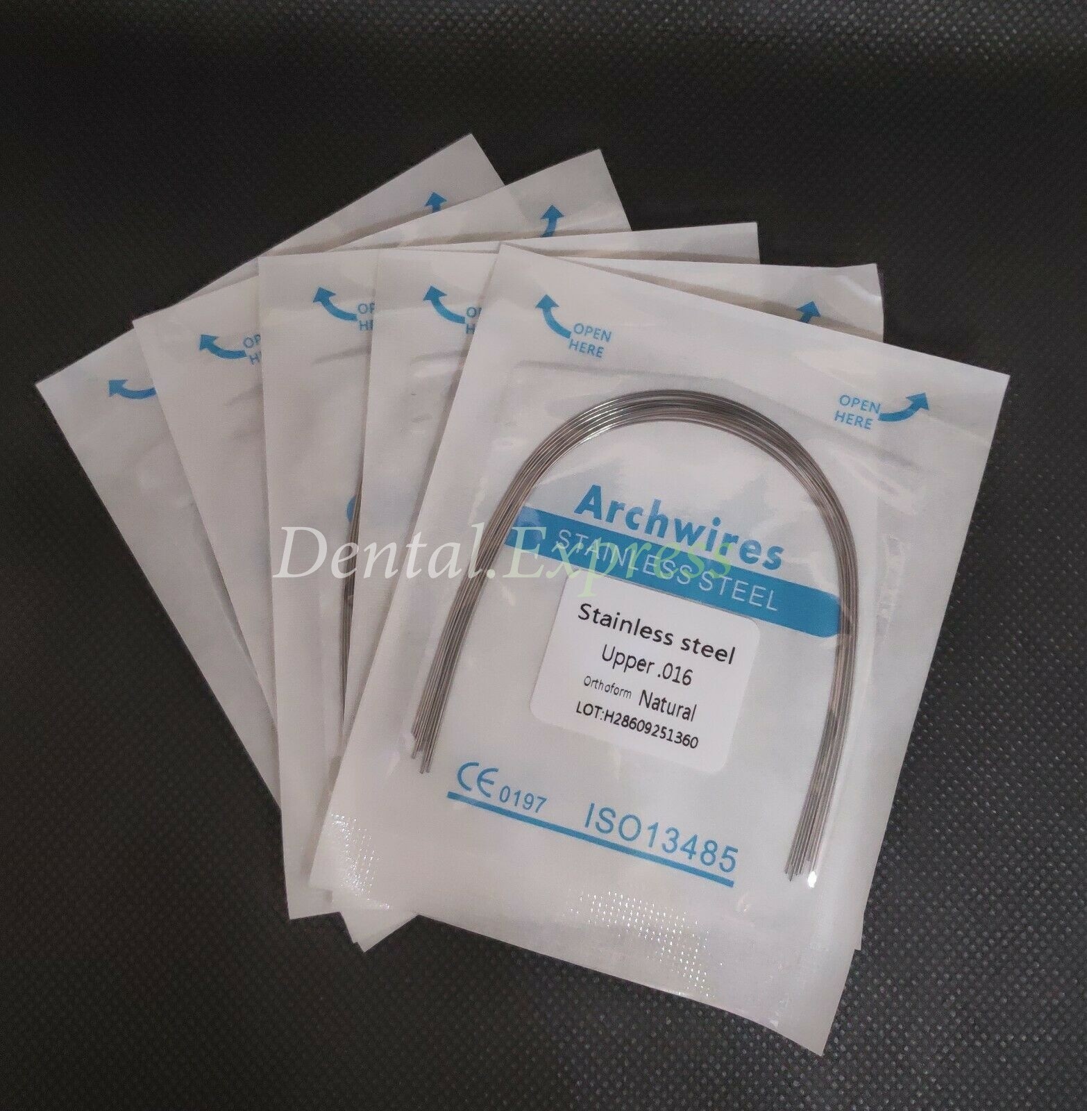 Dental S.S Orthodontic Arch Wire Stainless Steel Round Rectangular Natural Form
