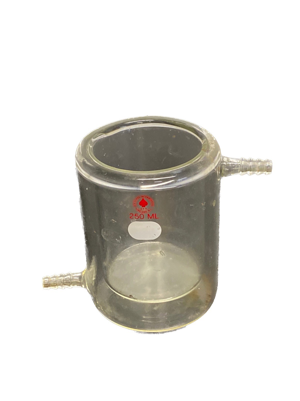 ACE Glass 250mL Jacketed Reaction Beaker w/ 11mm Hose Barbs 5340-05 B