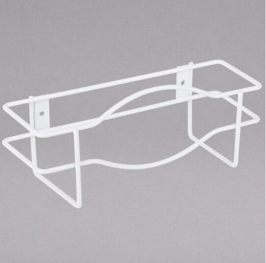 3 Sizes Wire Glove Box Holder Wall-Mount Saves Counter Space White Coated
