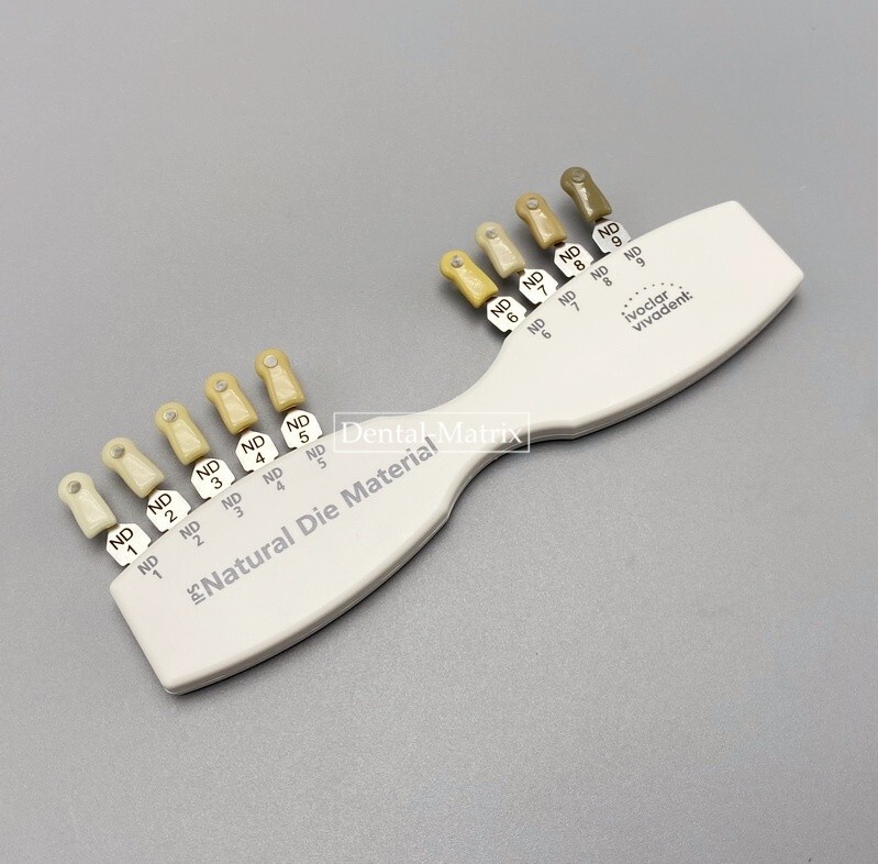Dental IPS Natural Die Material Shade Guide Ivoclar Vivadent ND1-9 Abutment 1Set