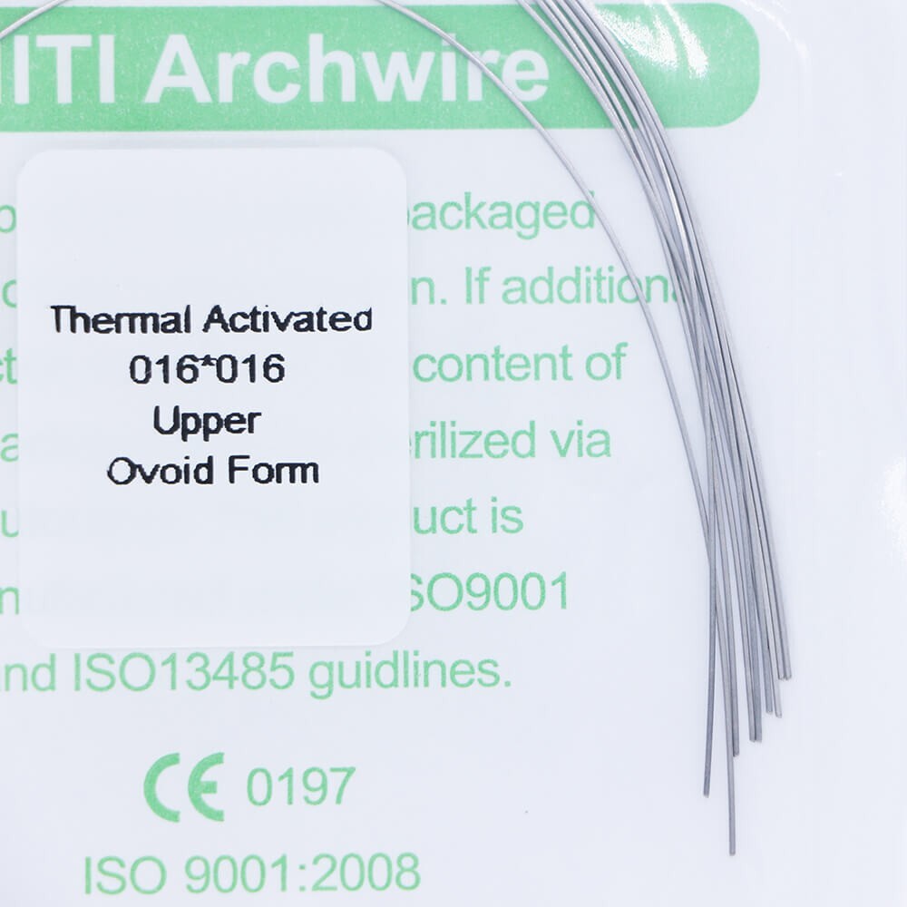 5×Dental Orthodontic Niti Thermal Activated Rectangular Arch Wires 16×16 Upper