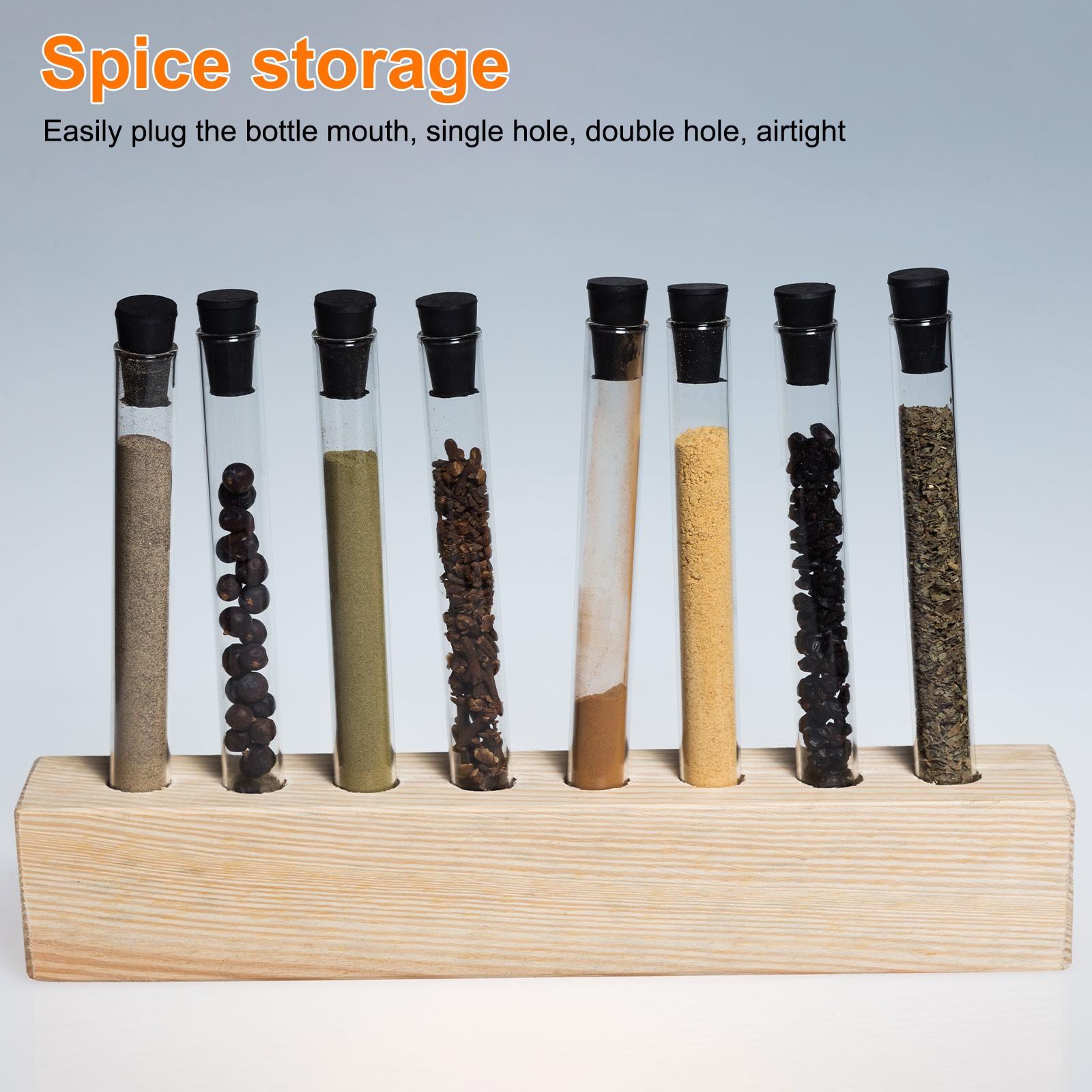 4 Pcs 2-Hole Rubber Stopper, Tapered Seal Tube Stopper Plug, 28x24x25mm Black