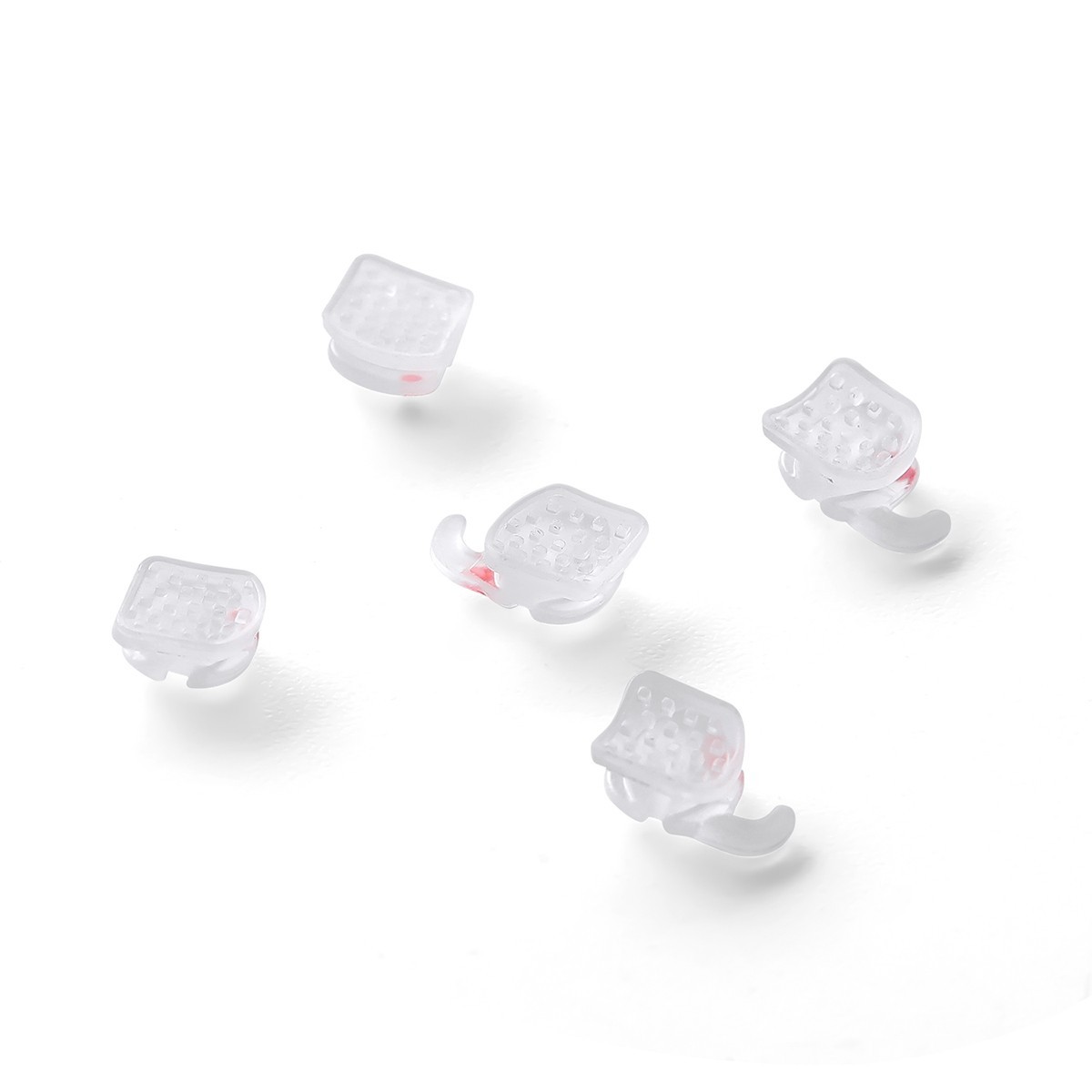 Mid-axis Dental Orthodontic Ceramic Clear Braces Brackets Roth 0.022 Hooks 345