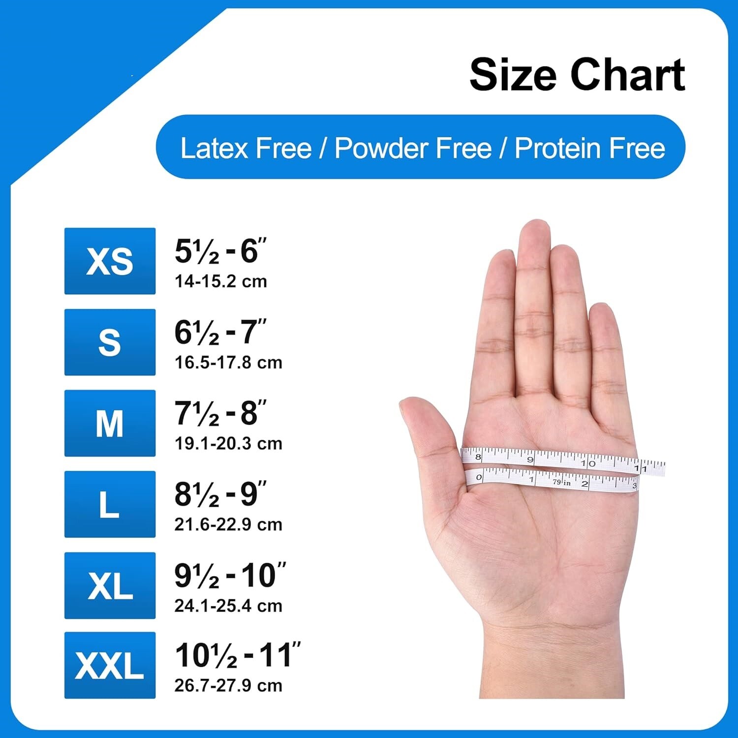 1000pcs 4 Mil Medical Exam Grade Nitrile Disposable Glove S/M/L/XL Size Gloves