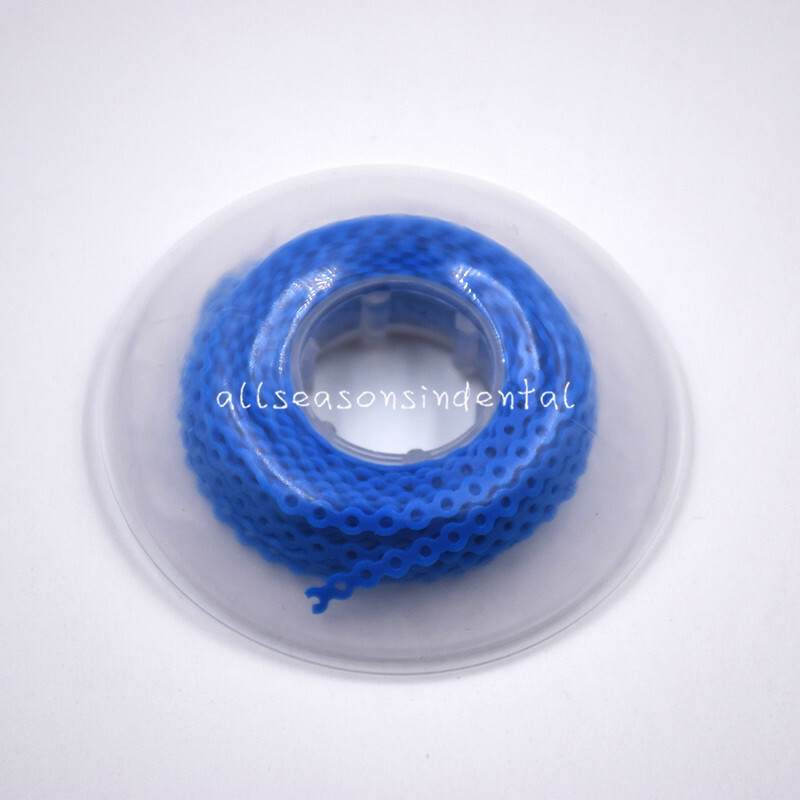 1 Pcs Dental Orthodontic Elastic Elastic Ultra Power Chain 44 Colors For Option