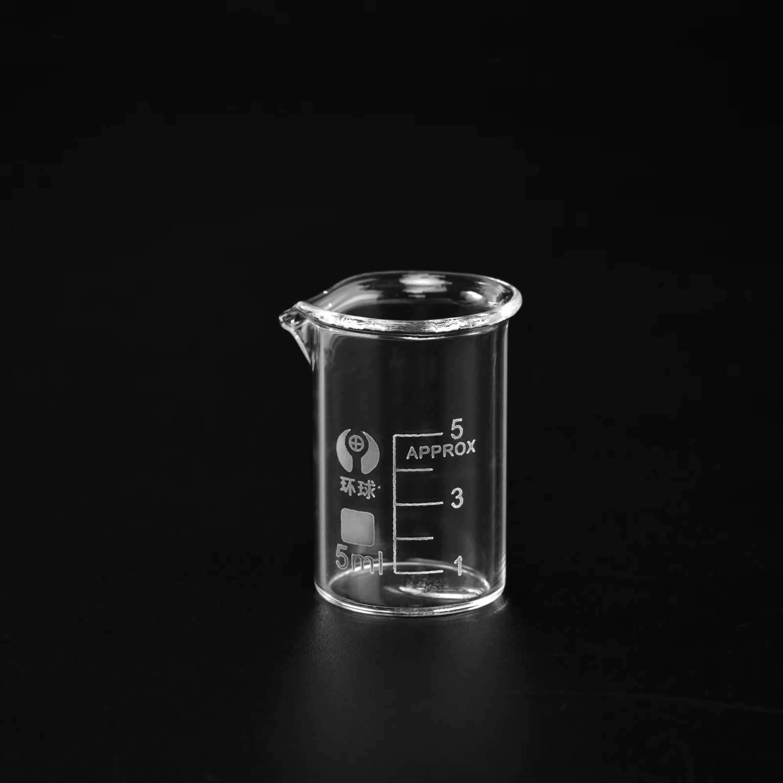 1Set Low Form Glass Beaker 5 10 25 50 100ml Borosilicate Measuring Lab Glassware