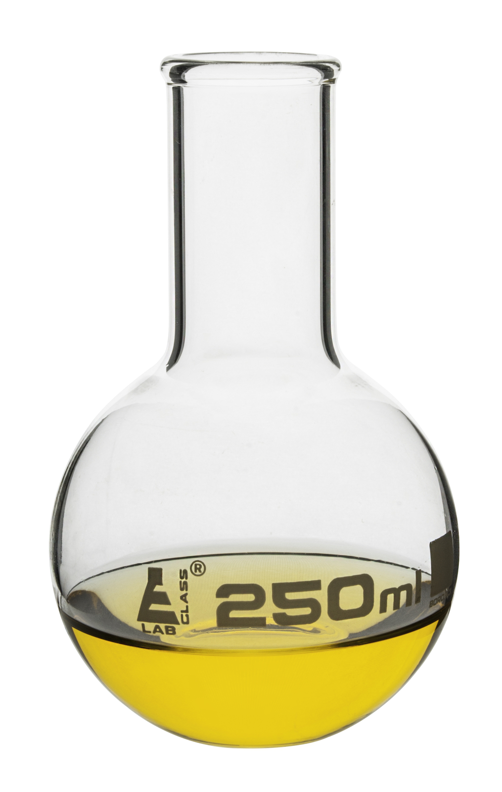 Eisco Labs 250ml Florence Boling Flask, Flat Bottom – Borosilicate Glass