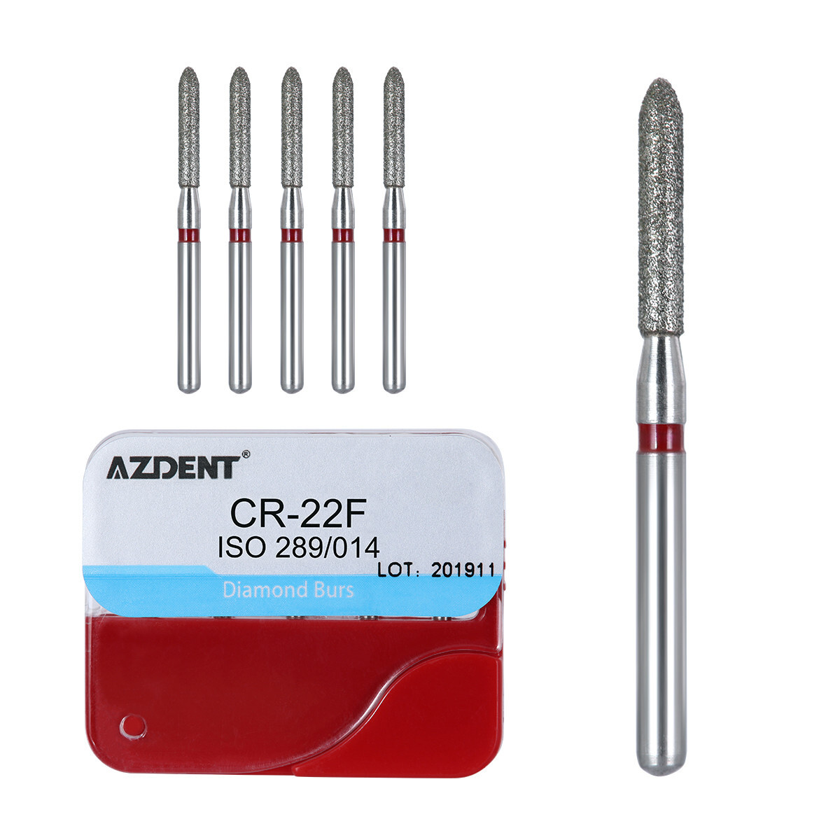 【USA】100Pcs Dental Diamond Burs for High Speed Handpiece Medium FG 1.6MM