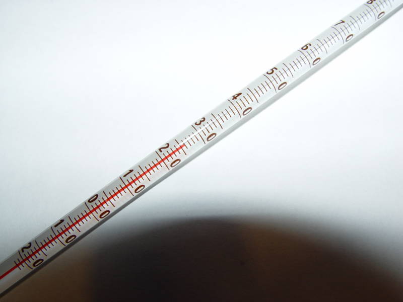 Glass lab thermometer -20~150 Celsius 6mm OD 300mm non-Hg