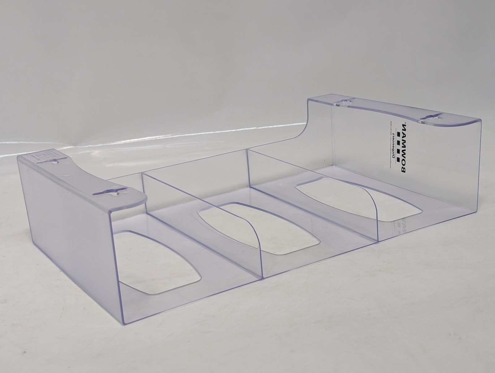 Bowman Triple Glove Box Dispenser GL300-1214 Wall Mount Holder Clear