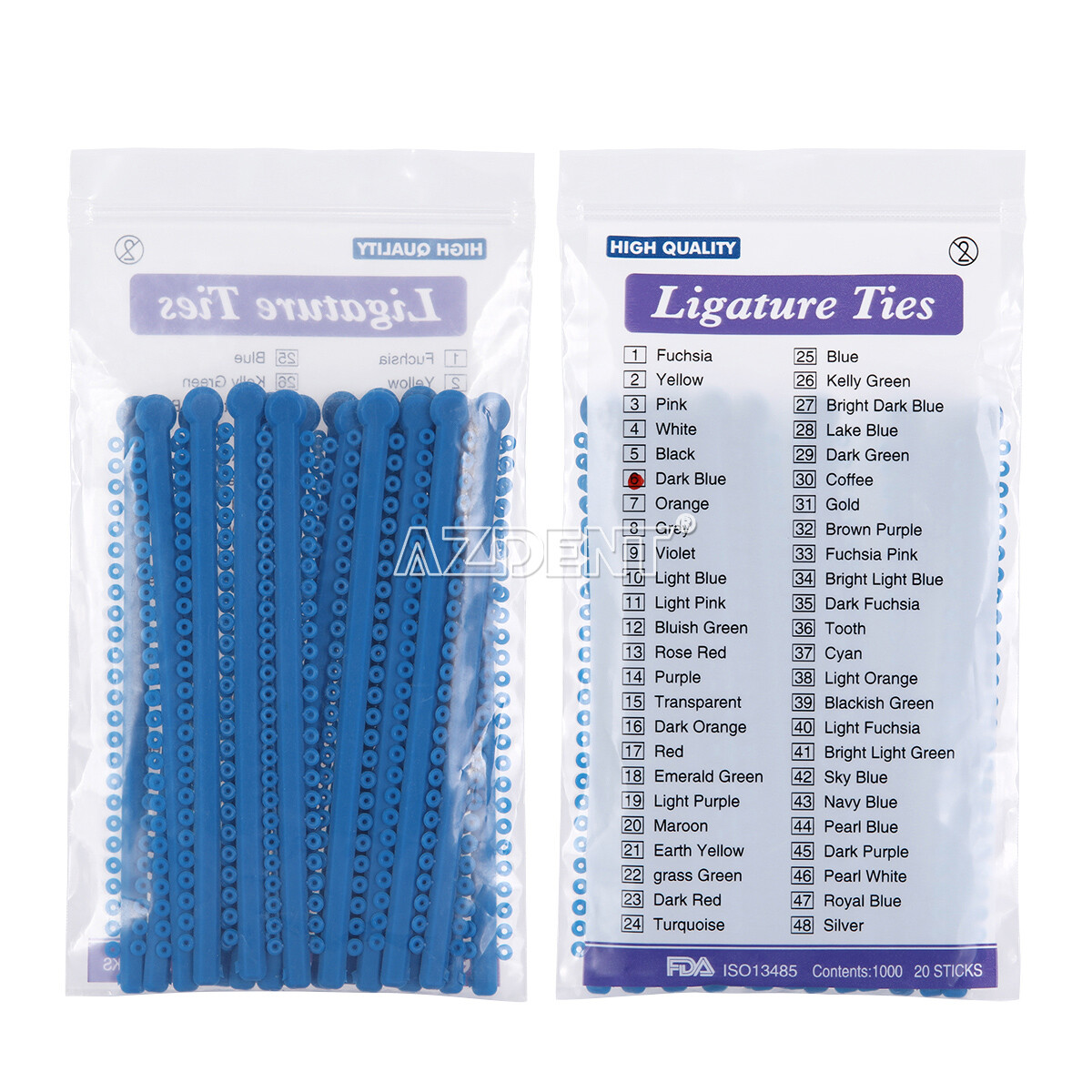 1000pcs Dental Orthodontic Ligature Ties Elastic Rubber Bands For Brackets Brace