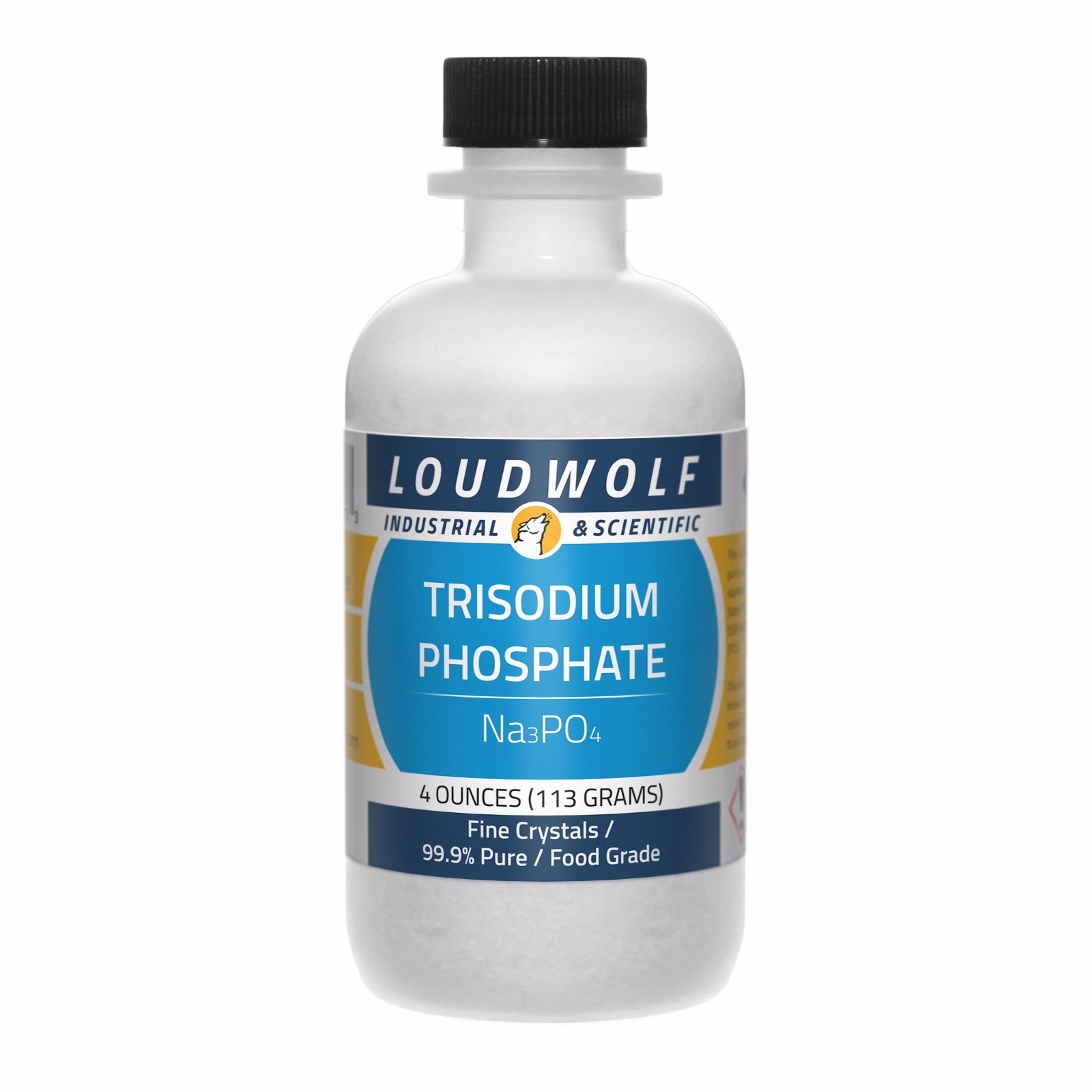 Trisodium Phosphate, 4 oz, Food Grade 99.9% Pure, Sturdy Bottle SHIPS SAME DAY