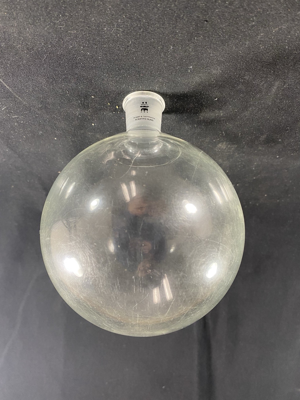 ADAMS & CHITTENDEN 1000mL Short Single Neck Round Bottom Boiling Flask 24/40