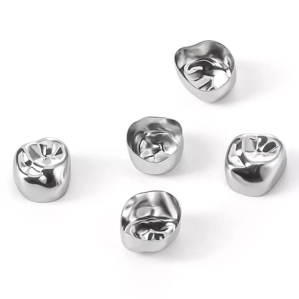 5Pcs Dental Stainless Steel Kids Primary Molar Crowns Pediatric crown 48 Size