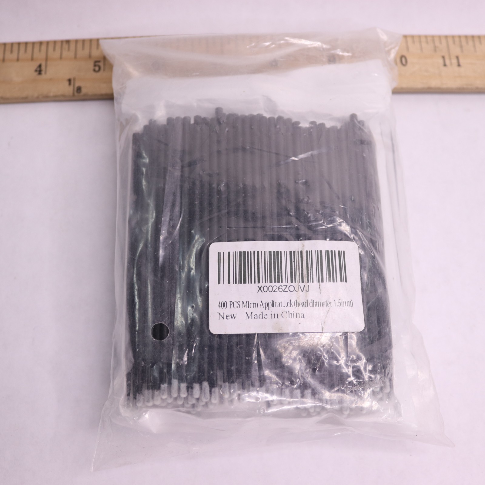 (400-Pk) Micro Brushes High-End Microswabs For Eyelash Extensions Black 1.5 MM