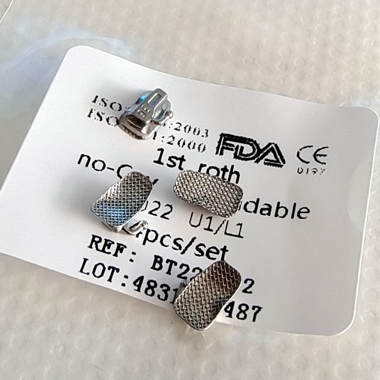 Dental Orthodontic Buccal Tubes 1st Molar Roth.022 Bondable Non-conv