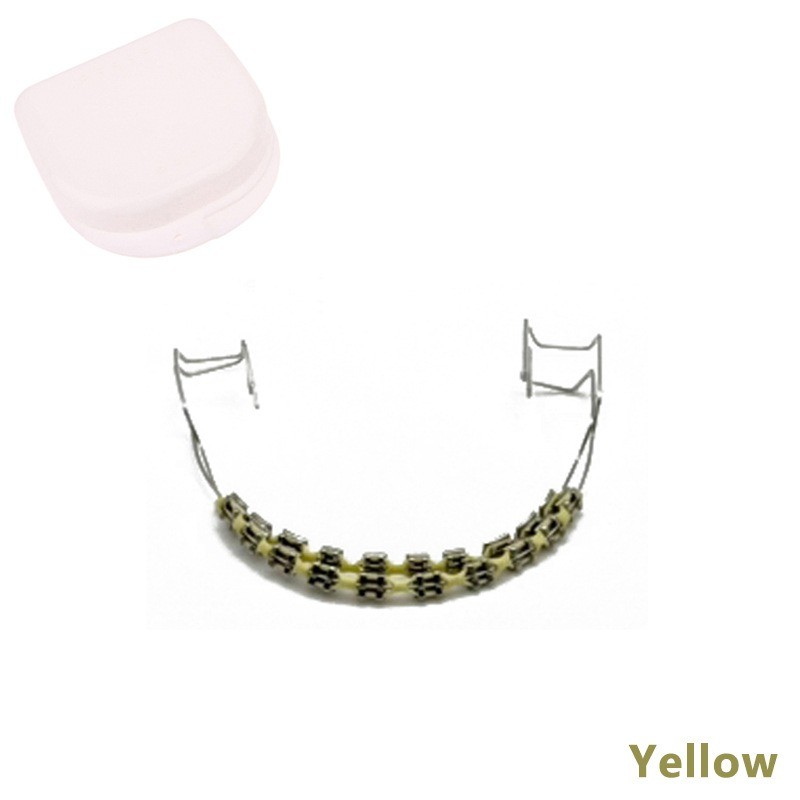 1Pair Fake Braces Colorful Brackets For Teeth Temporary Metal Wires Decoration