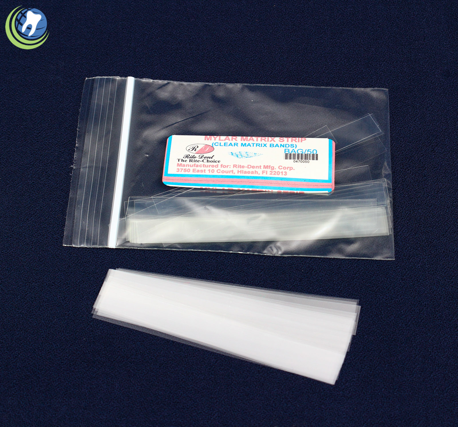 Dental Mylar Matrix Celluloid Clear Strips 3.66″ L x 0.35″ W x .002″ D 50/Bag
