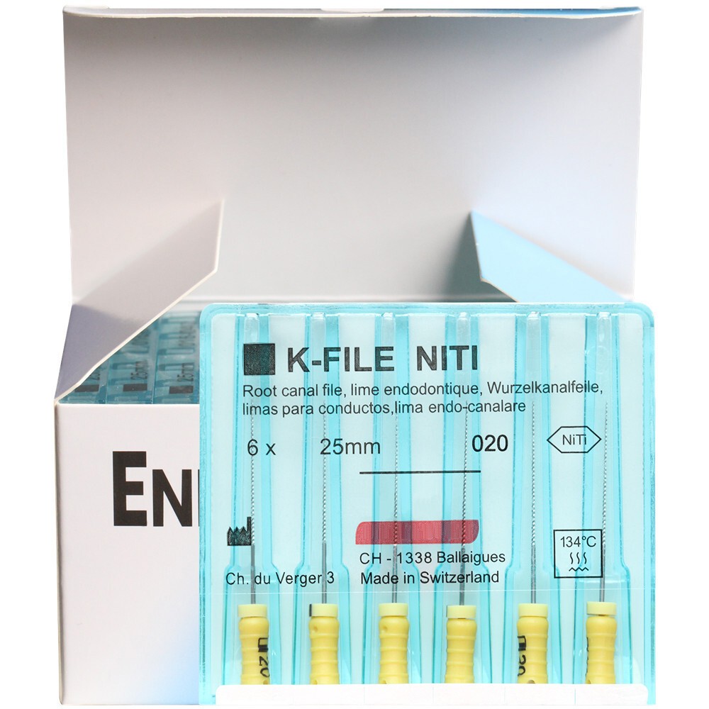 Dental K-FILE NITIFLEX NiTi Flexible Endodontic ENDO Root Canal K Files 21/25mm