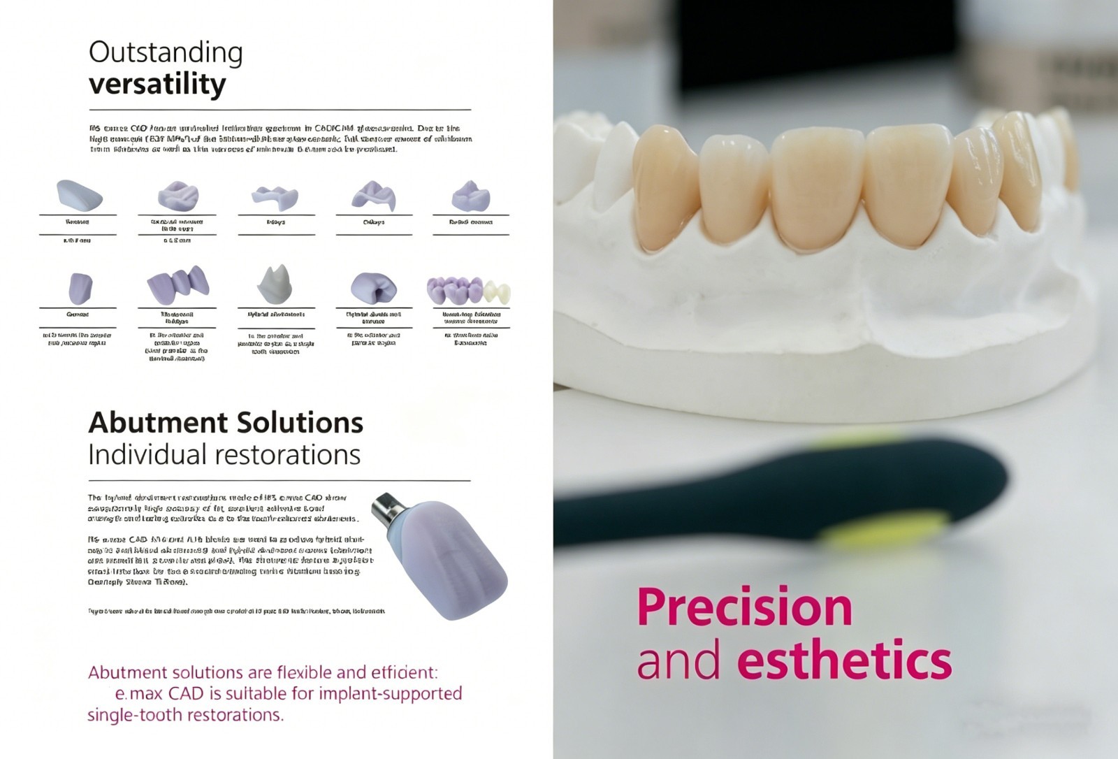 B40 LT Dental Lithium Disilicate Block Emax Ceramic Block CAD/CAM CEREC 4pcs/BOX