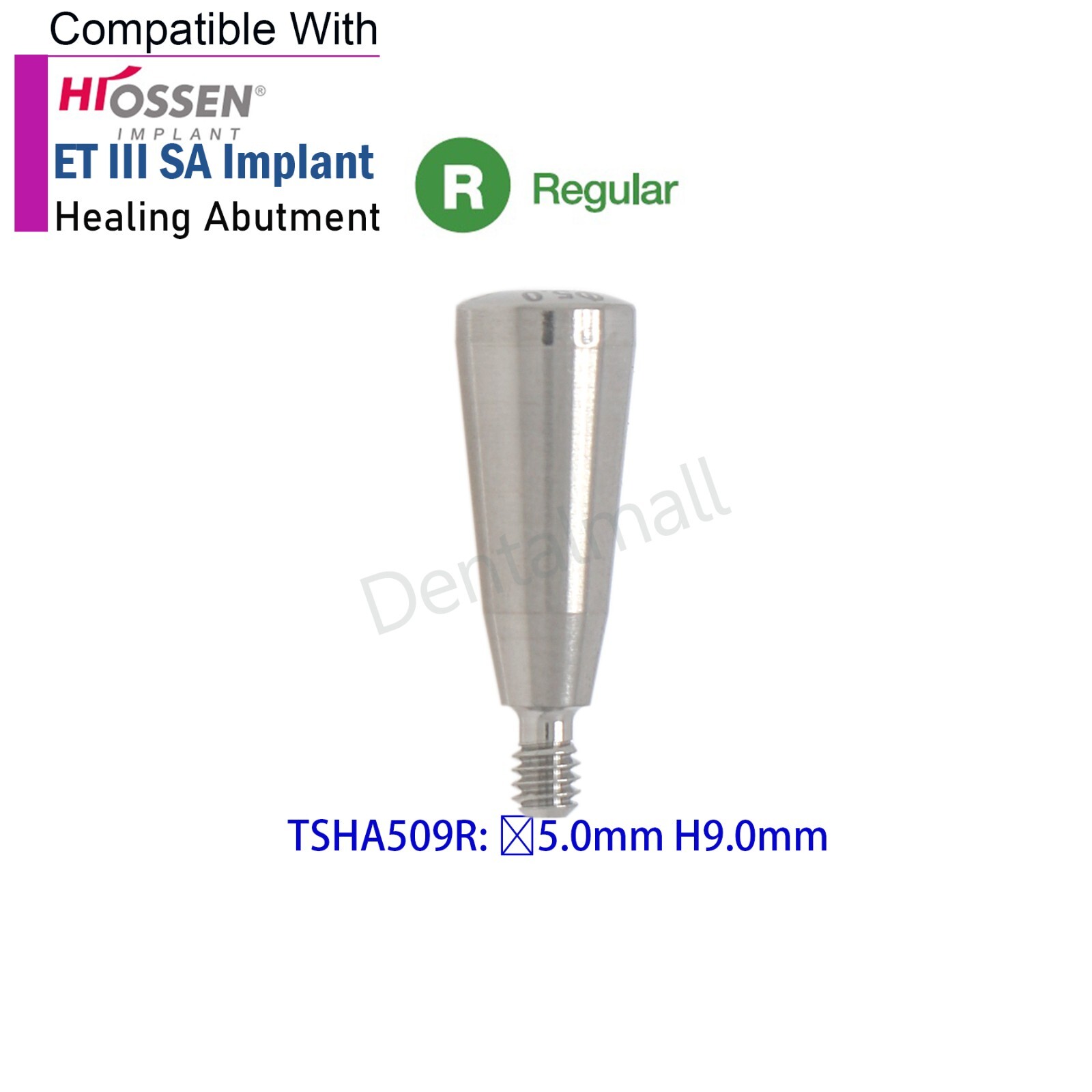 Dental Healing Abutment Cover Screw Regular Platform Fits Osstem Hiossen