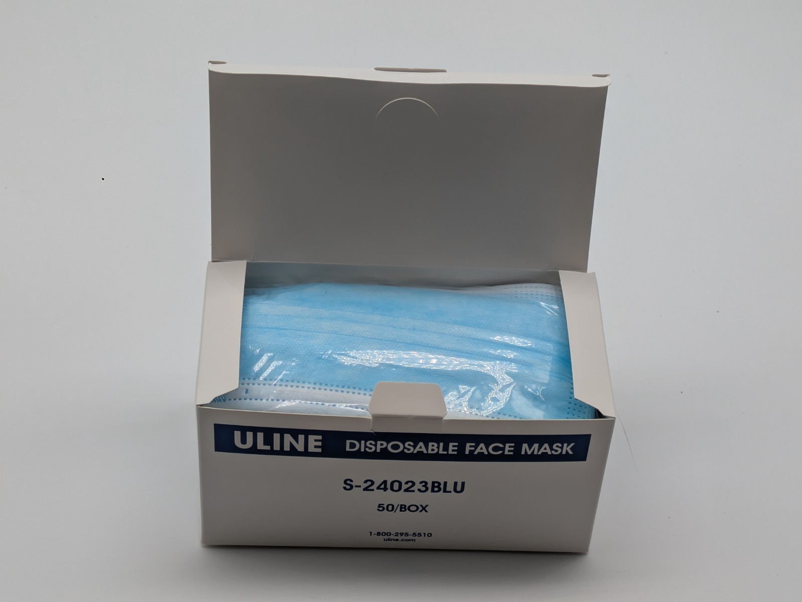 50/100 Pcs Blue Disposable Face Cover 3-Ply Filter Breathable Earloop Masks