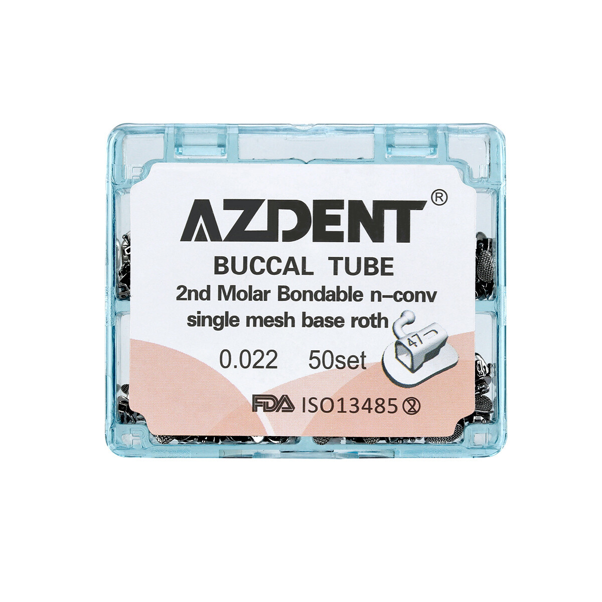 Dental Orthodontic Non-Convertible Bonding 1st 2nd Buccal Tubes Roth .018/.022