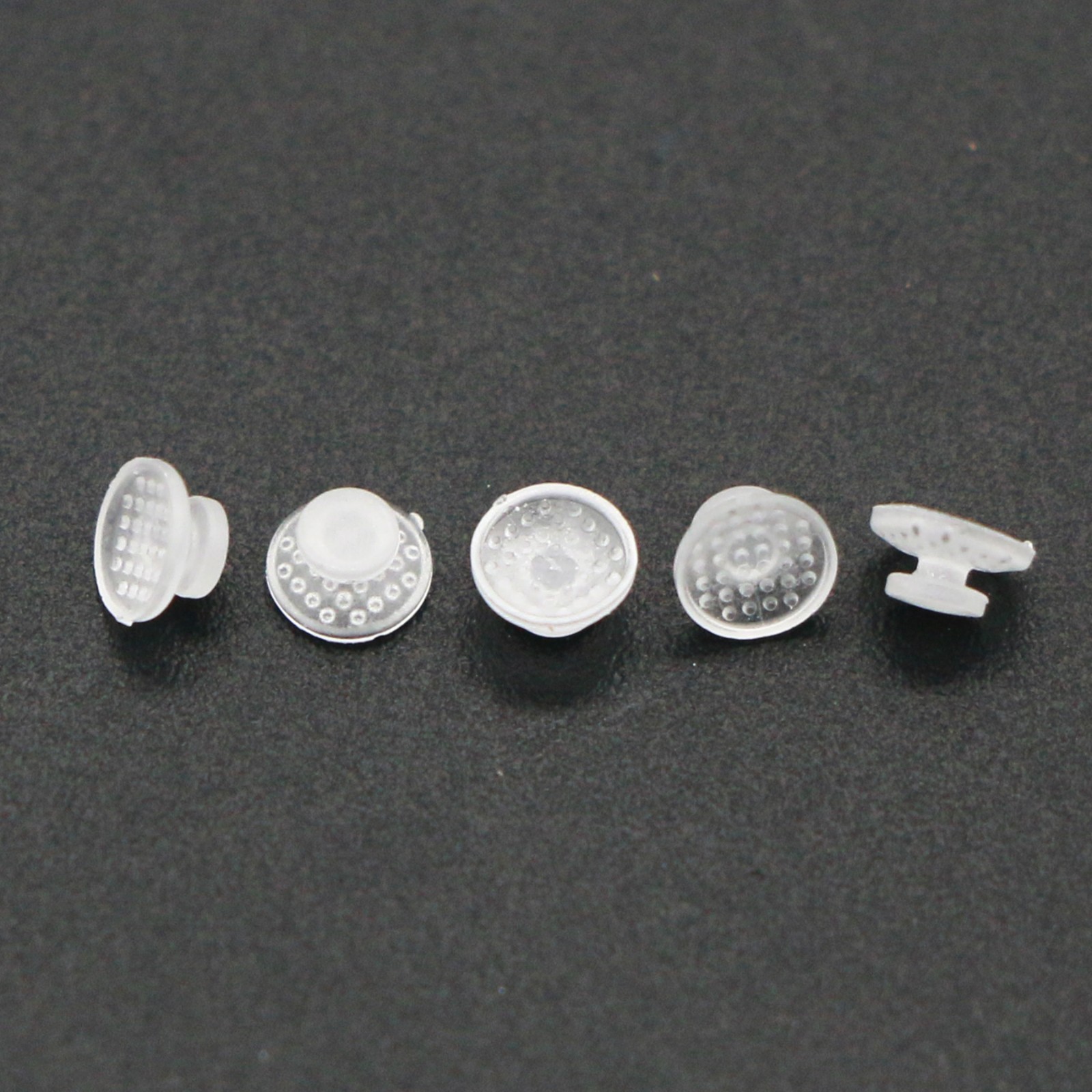100Pcs Composite Dental Orthodontic Ceramic Clear Lingual Button Bondable Round