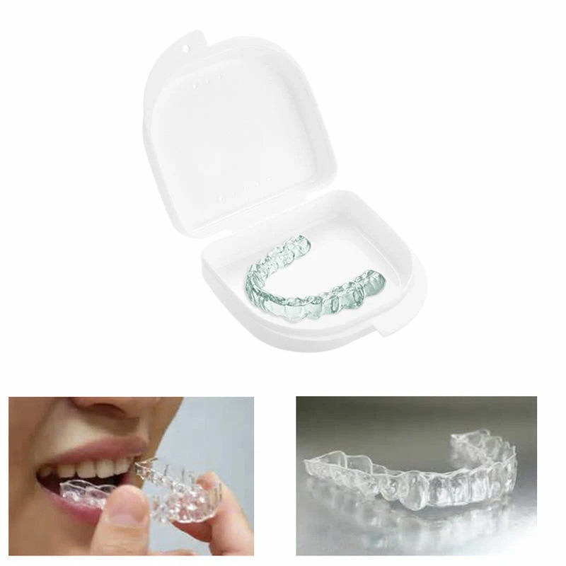 Teeth Dental Orthodontic Retainer Case Box Denture Sport Mouth Guard Storage