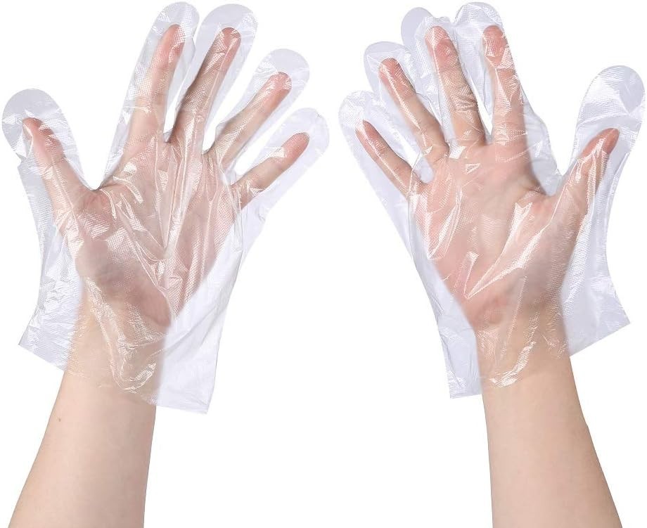 100 pcs Transparent Disposable Gloves – One Size Fits Most, Eco-Friendly Choice