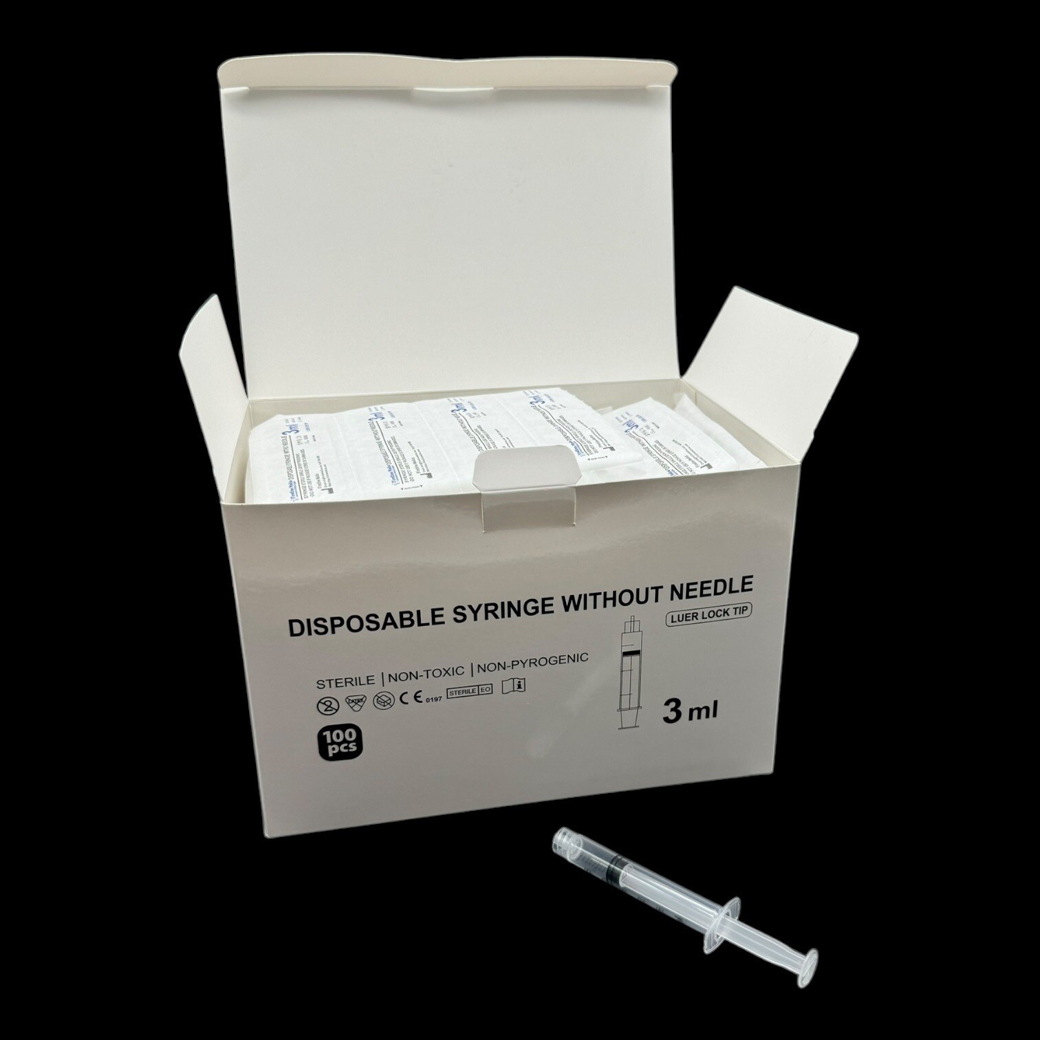 Syringe – Sterile – Luer Lock – 1ml-10ml – 2×100/pk