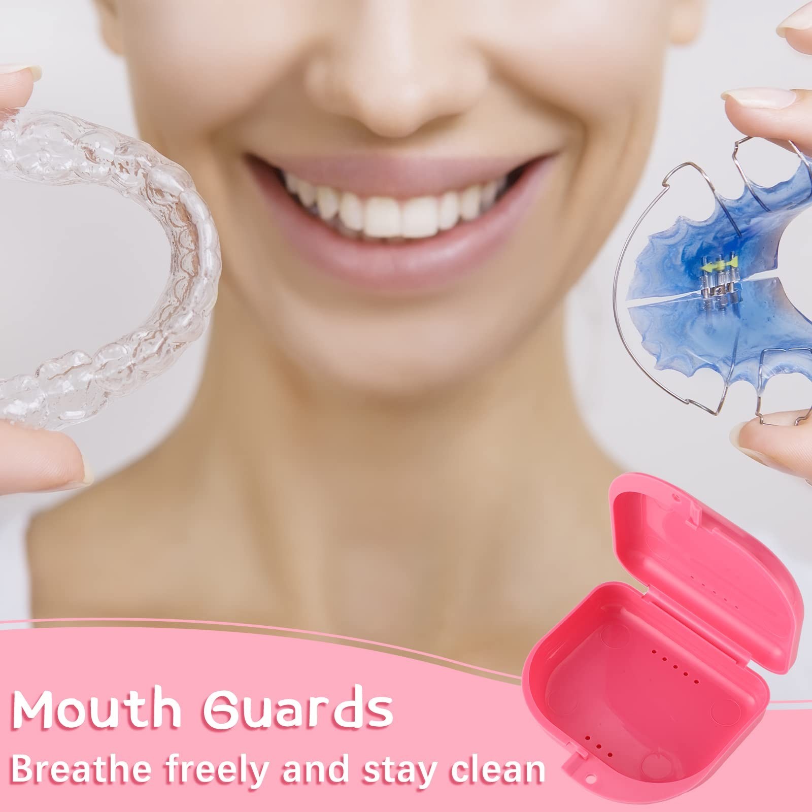 180 Pcs Dental Retainer Case with Vent Holes – Multicolor Storage Box for Travel