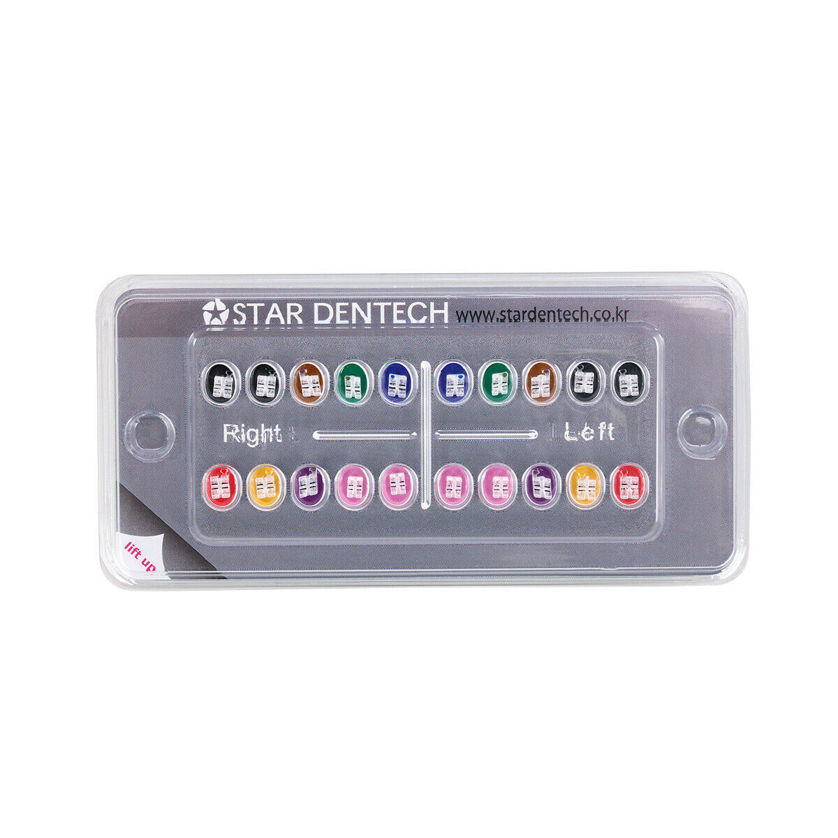 Dental Orthodontic Bracket Sapphire Ceramic Mini Roth.022/.018 Hook 345