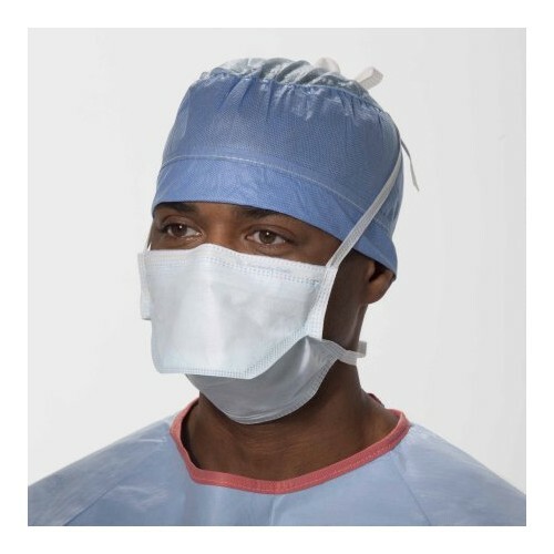 *50-Pieces* Halyard Duckbill Fog-Free Surgical Face Mask Blue 49216