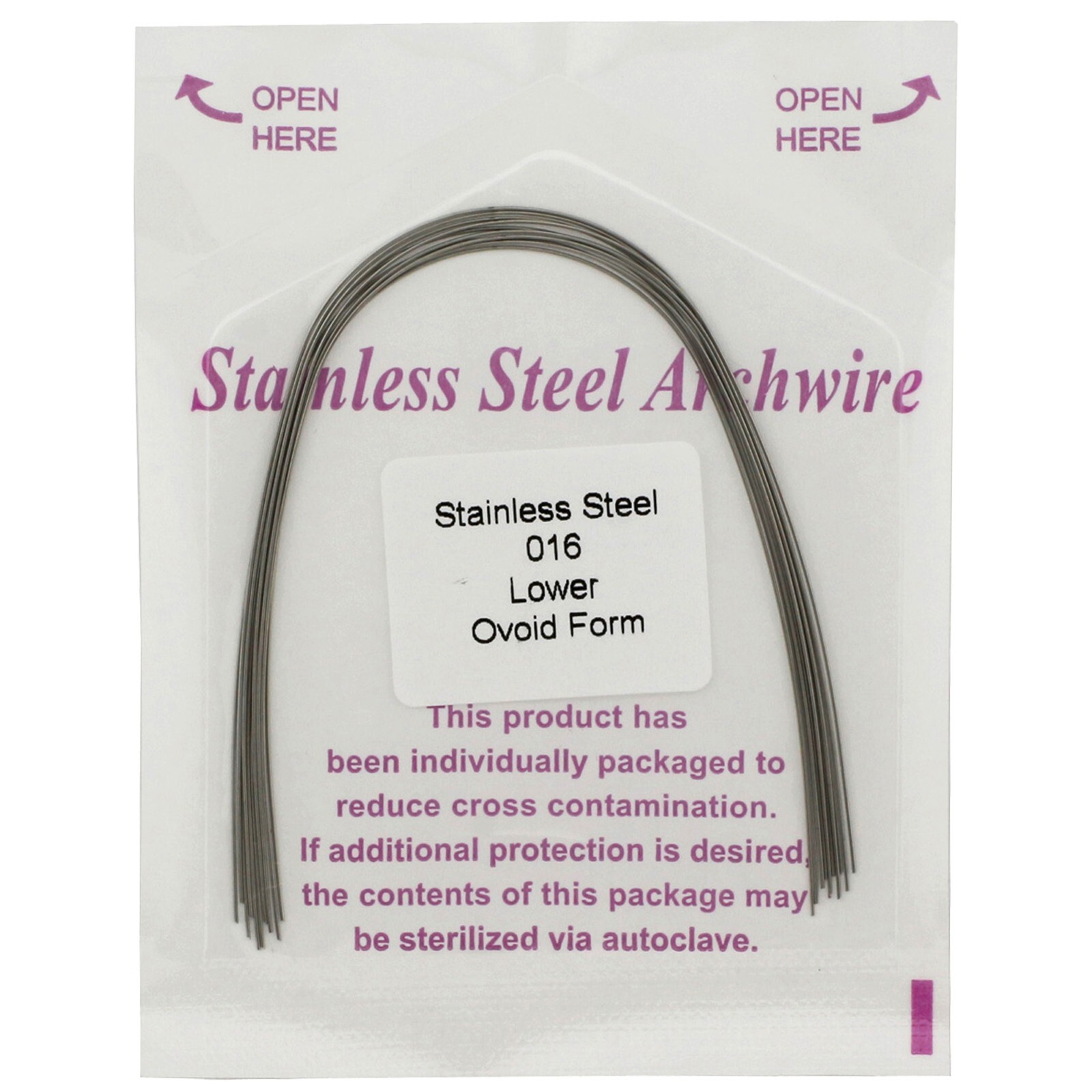 Arcos de ortodoncia acero inoxidable Orthodontic Arch Wire Stainless Steel SS