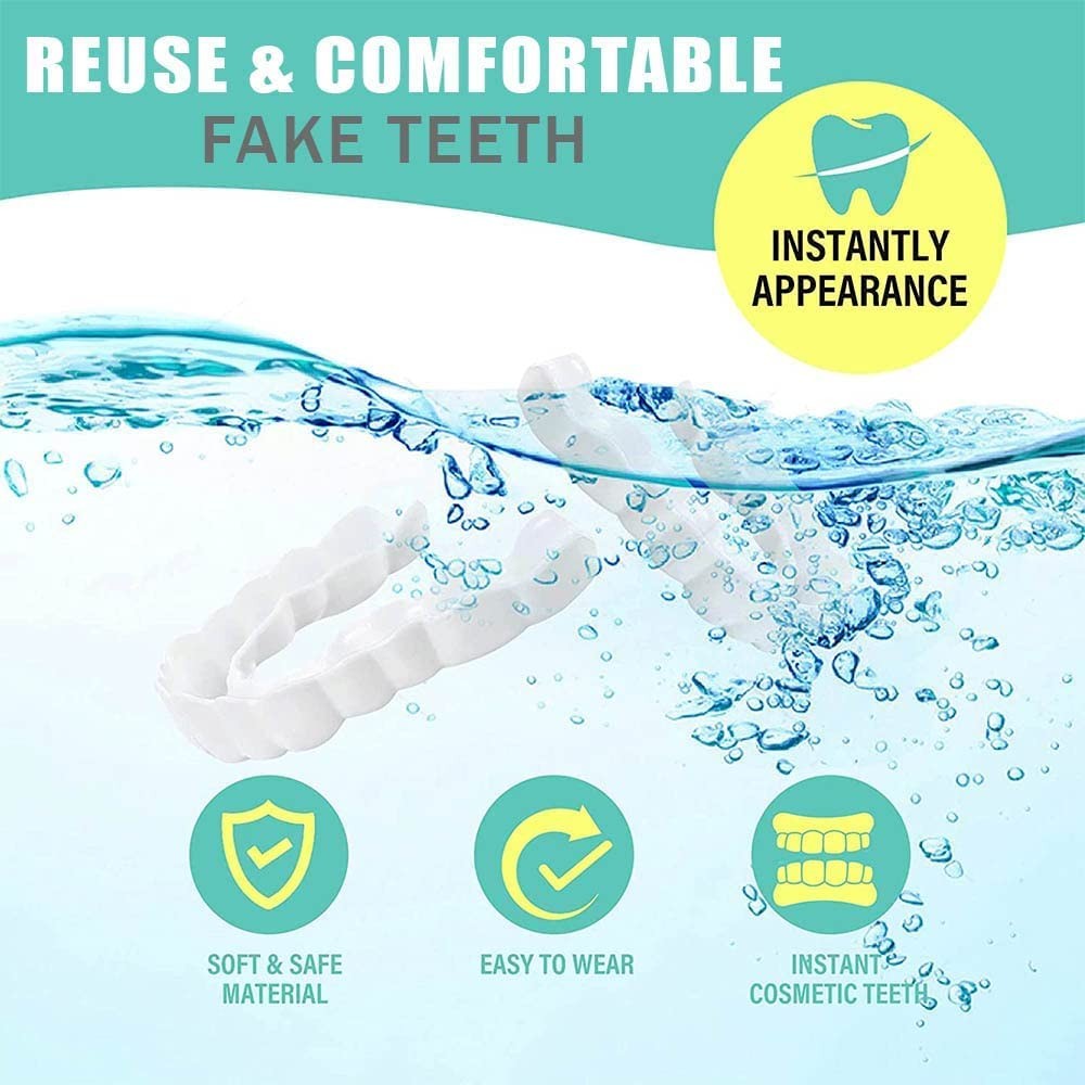 1Set Dentures Veneers Tooth,Dental Care Kits for 1 Count (Pack of 1), white