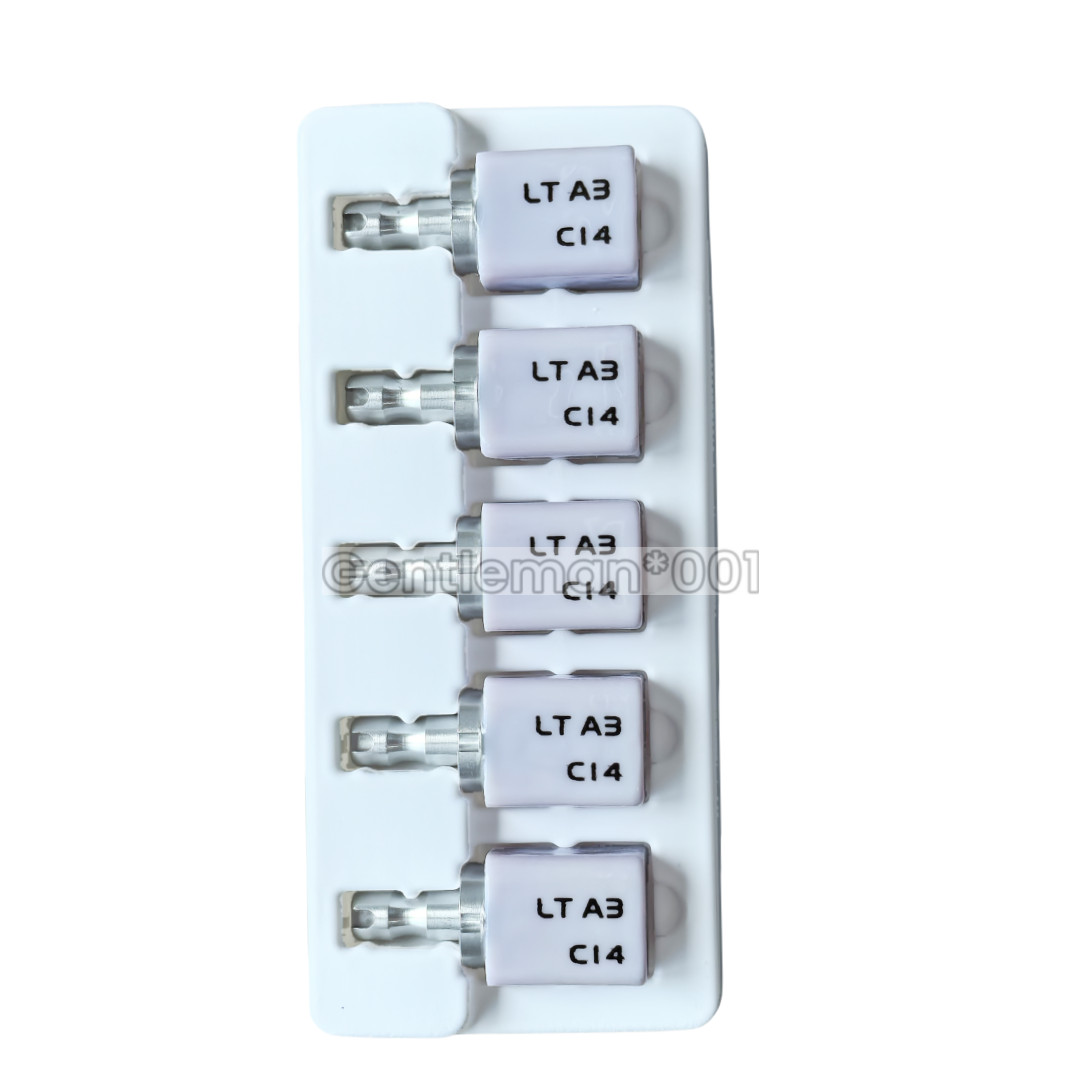 C14 LT Emax Dental Glass Ceramic Lithium Dislicate CAD/CAM Cerec Blocks 5Pcs/Box