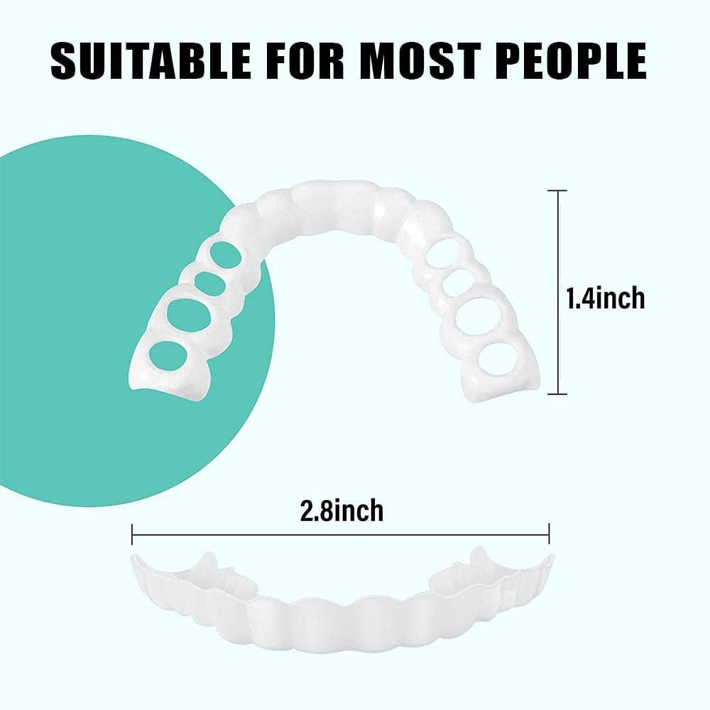 1Set Dentures Veneers Tooth,Dental Care Kits for 1 Count (Pack of 1), white