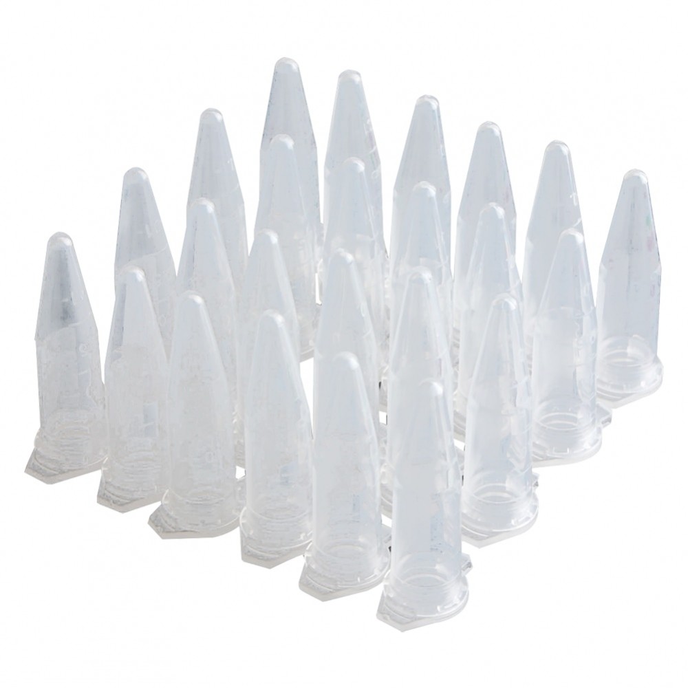 25x Small Plastic Vials Tubes Sealed Centrifuge Snap Cap Clear 1.5mL Liquid Tiny