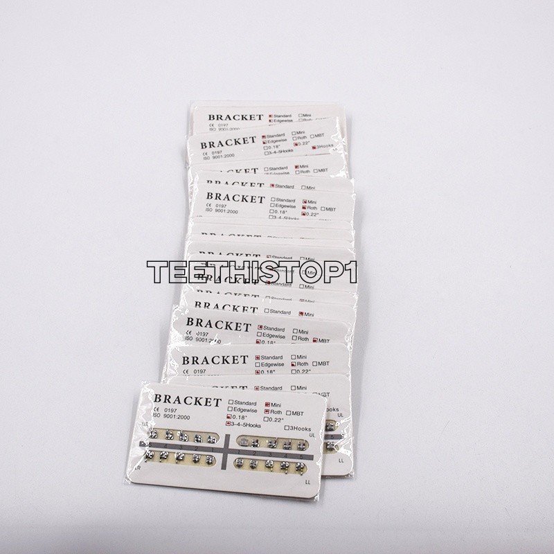 10 Packs Separable Dental Orthodontic Brackets Roth/MBT Mini/Standard 018/022