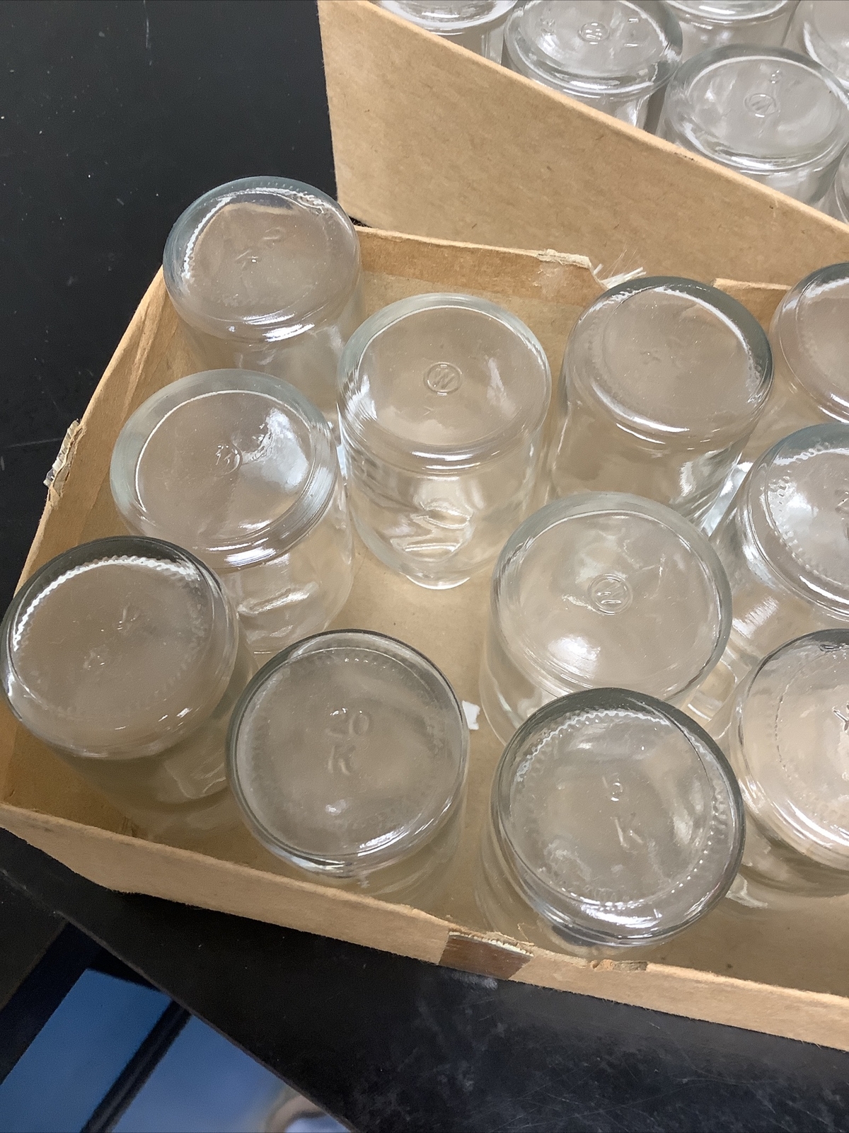 Lot Of 27 Various Sized Lab Glass Bottles Unbranded