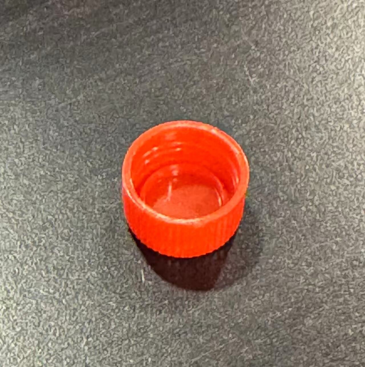 400pc New 10mL Flat bottom plastic white transparent test tube w/ red screw cap