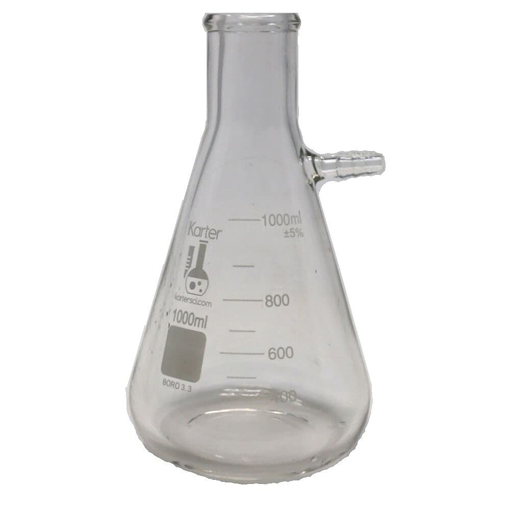 1000ml Filtering Flask, Bolt Neck with Tubulation, 3.3 Boro Heavy Wall (Single)