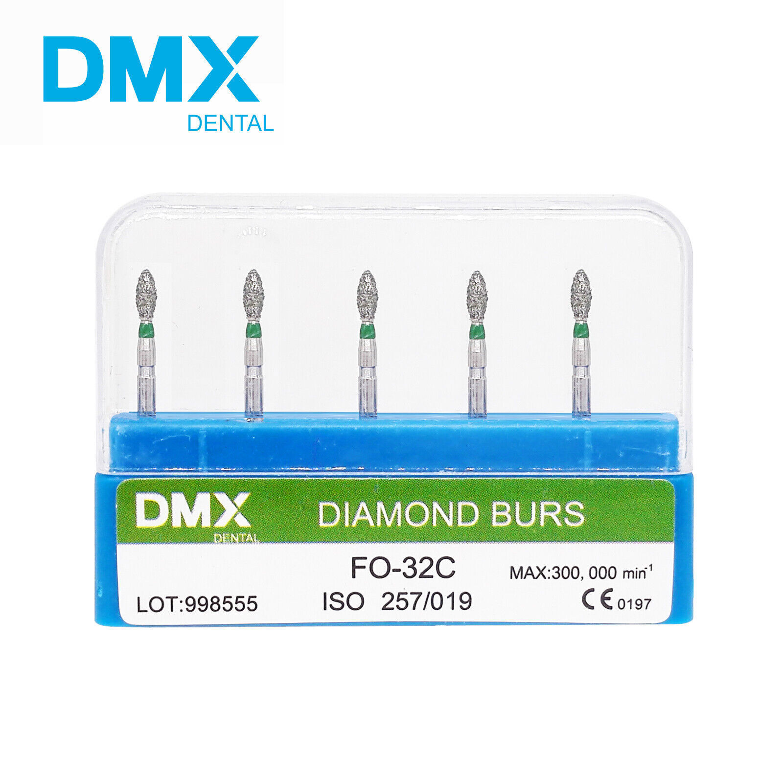 Dental Diamond Burs FG for High Speed Handpiece 5Pcs/pack Drills DMXDENT