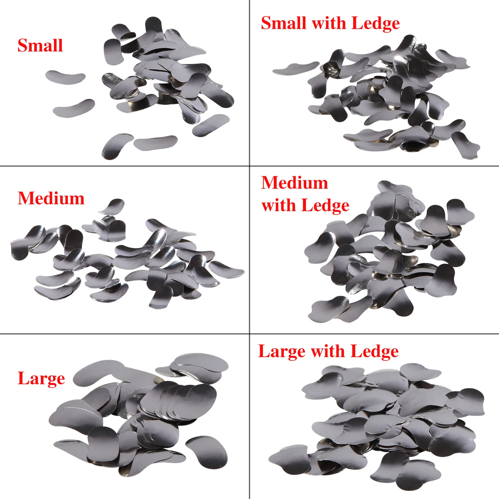 50Pcs Dental Matrices Bands Sectional Contoured Metal Matrix bands soft S/M/L US